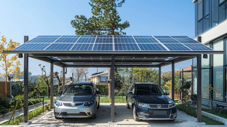 Construire un carport solaire pour deux voitures : combien ça coûte ?