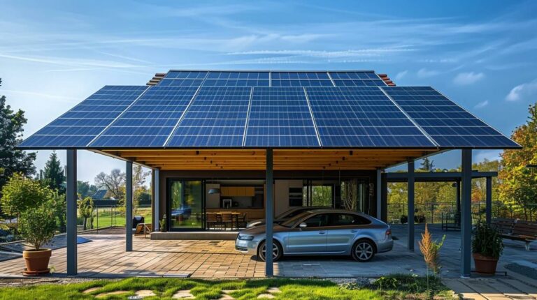 Le carport solaire en aluminium : conjuguer élégance et durabilité
