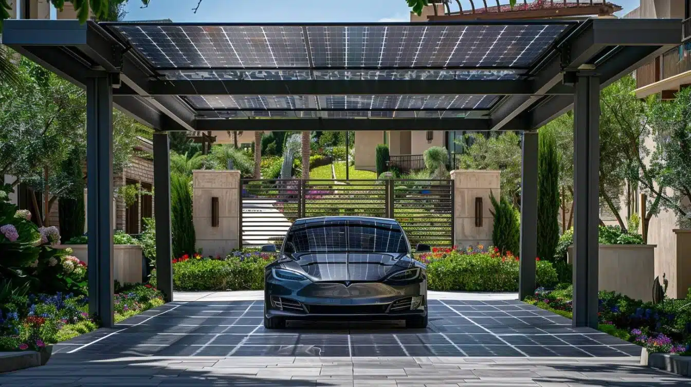 Le luxe du carport solaire