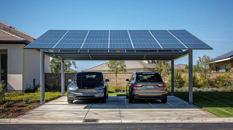 Optimisez votre espace avec un carport solaire pour 2 voitures