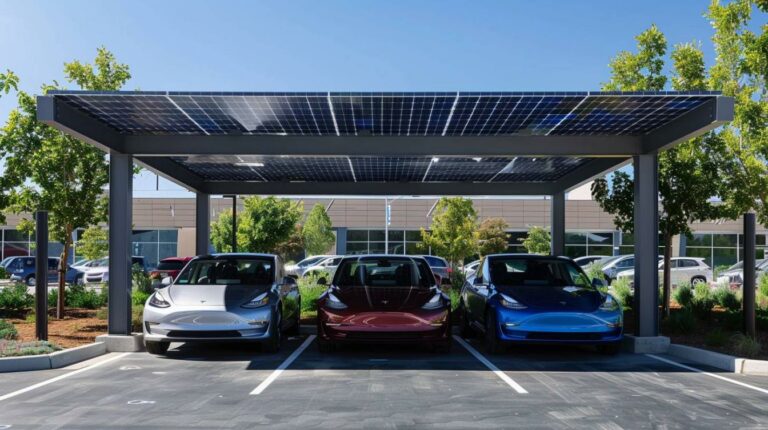 Optimisez votre parking avec un carport solaire pour 3 voitures